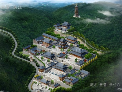 镇江龙王寺古建规划设计布局图